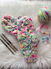 Load image into Gallery viewer, The Faux Shizzle Mitts knitting pattern