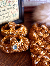 Load image into Gallery viewer, Luxury mommy and me set newborn crochet merino booties pom pom hat fall baby shower gift new mom cute