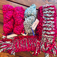 Load image into Gallery viewer, Malabrigo Caracol KNITTING KIT water green fuscia