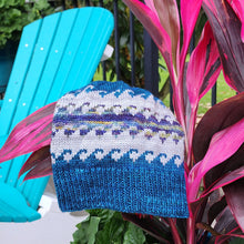 Load image into Gallery viewer, The Seascape Beanie Knitting PATTERN colorwork fair isle ocean waves dk weight
