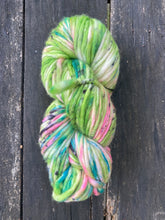 Load image into Gallery viewer, Honey and Clover Knits hand dyed merino wool yarn colorful indie yarn super bulky 90s Starter Jacket