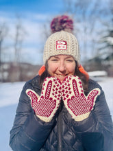 Load image into Gallery viewer, Malabrigo Rios Angry Mittens KNITTING YARN KIT worsted weight 3 ivory santa rita