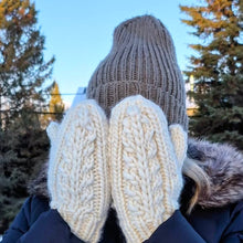 Load image into Gallery viewer, The Faux Shizzle Mitts knitting pattern