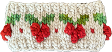 Load image into Gallery viewer, The Jingleberry Earwarmer digital knitting super bulky holiday PATTERN
