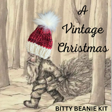 Load image into Gallery viewer, Bitty Beanies KNITTING KIT to make 5 bitty beanies super bulky gift holiday xmas winter