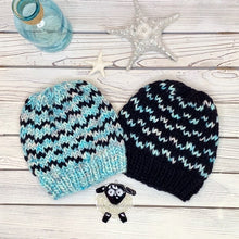 Load image into Gallery viewer, My Kind of Waves Beanie knitting PATTERN colorwork super bulky