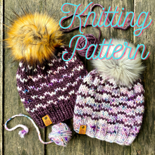 Load image into Gallery viewer, My Kind of Waves Beanie knitting PATTERN colorwork super bulky