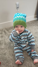 Load image into Gallery viewer, The Happiest of Hats Knitting PATTERN color work flowers baby to adult sizes