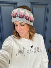 Load image into Gallery viewer, The Heartbreaker Earwarmer with bonus coffee cozy digital knitting super bulky PATTERN