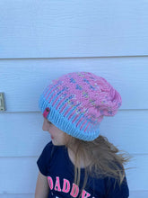 Load image into Gallery viewer, The Happiest of Hats Knitting PATTERN color work flowers baby to adult sizes