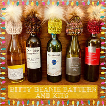 Load image into Gallery viewer, Bitty Beanies KNITTING PATTERN fun stash buster holiday xmas winter spring easter tablescape home decor cute
