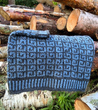 Load image into Gallery viewer, The Curlicue Cowl Knitting PATTERN mosaic colorwork