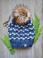 Load image into Gallery viewer, My Kind of Waves Beanie knitting PATTERN colorwork super bulky