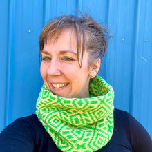 Load image into Gallery viewer, Hand knit women's luxury neck warmer 100% merino wool hand dyed cozy one of a kind