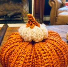 Load image into Gallery viewer, Heirloom Pumpkin Bitties KNITTING PATTERN fun stash buster holiday fall decor winter cute