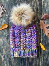 Load image into Gallery viewer, The Twisted Sister From Another Mister Beanie knit hat PATTERN