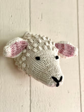 Load image into Gallery viewer, Taxidermy head KNITTING KIT Mini sheep cute home decor nursery baby kids