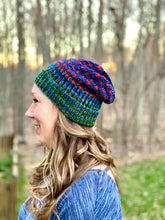 Load image into Gallery viewer, The Happiest of Hats Knitting PATTERN color work flowers baby to adult sizes