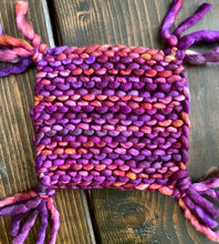 Load image into Gallery viewer, Mug Rug Recipe KNITTING PATTERN coaster coffee fun stash buster