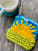 Load image into Gallery viewer, Mug Rug Recipe KNITTING PATTERN coaster coffee fun stash buster
