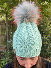 Load image into Gallery viewer, The Faux Shizzle Beanie knit hat PATTERN