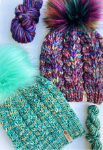 Load image into Gallery viewer, The Faux Shizzle Beanie knit hat PATTERN