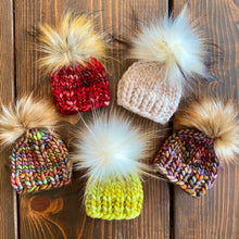 Load image into Gallery viewer, Bitty Beanies KNITTING PATTERN fun stash buster holiday xmas winter spring easter tablescape home decor cute