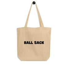 Load image into Gallery viewer, MADE TO ORDER Ball Sack project bag knitters crocheters funny yarn fiber artist Eco Tote Bag
