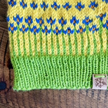 Load image into Gallery viewer, The Happiest of Hats Knitting PATTERN color work flowers baby to adult sizes
