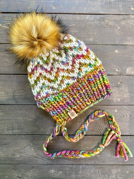 I'm on a roll! SUPER Find Your Way Bonnet knitting pattern mods
