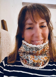 Luxury hand knit cowl merino wool winter accessories warm neck fashion fall cozy