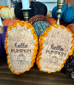 Luxury newborn crochet merino booties fall baby shower gift new mom cute pumpkin