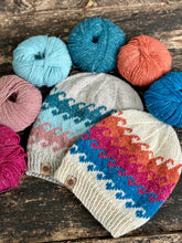 Load image into Gallery viewer, The Seascape Beanie Knitting PATTERN colorwork fair isle ocean waves dk weight
