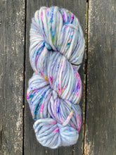 Load image into Gallery viewer, Honey and Clover Knits hand dyed merino wool yarn colorful indie yarn super bulky Cloudy with a Chance of Magic
