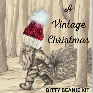 Bitty Beanies KNITTING KIT to make 5 bitty beanies super bulky gift holiday xmas winter