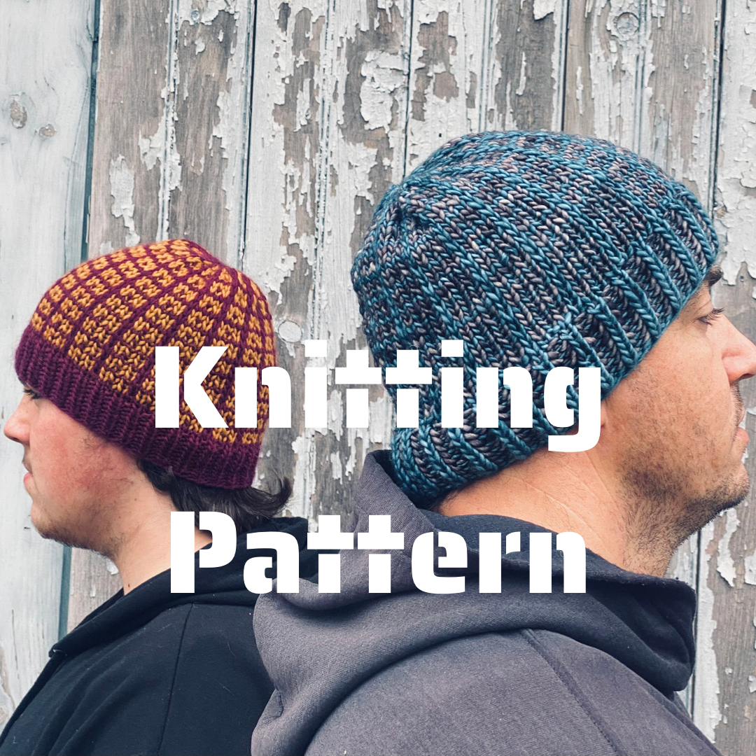 Beanie for the Boyz knitting PATTERN mosaic knitting Beanie for the Boyz knitting PATTERN mosaic knitting