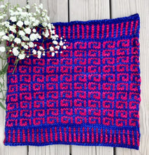 Load image into Gallery viewer, The Curlicue Cowl Knitting PATTERN mosaic colorwork
