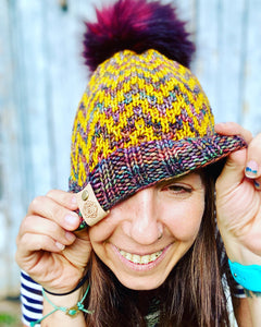 Find Your Way Beanie light bulky/worsted knit PATTERN