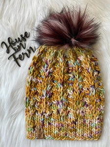 The Faux Shizzle Beanie knit hat PATTERN