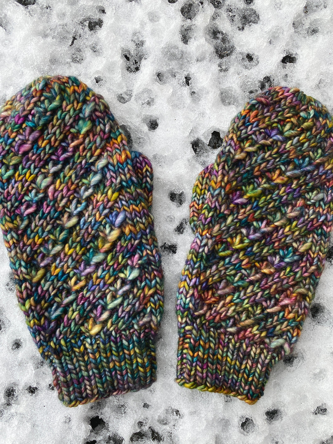 Luxury Hand knit wool mittens small women adult warm winter fashion soft teens valentine gift