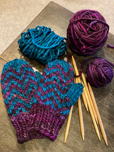 Super Find Your Way Mitts mitten knitting PATTERN