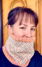 Load image into Gallery viewer, The Find Your Way Cowl hand knit women&#39;s luxury neck warmer 100% merino wool

