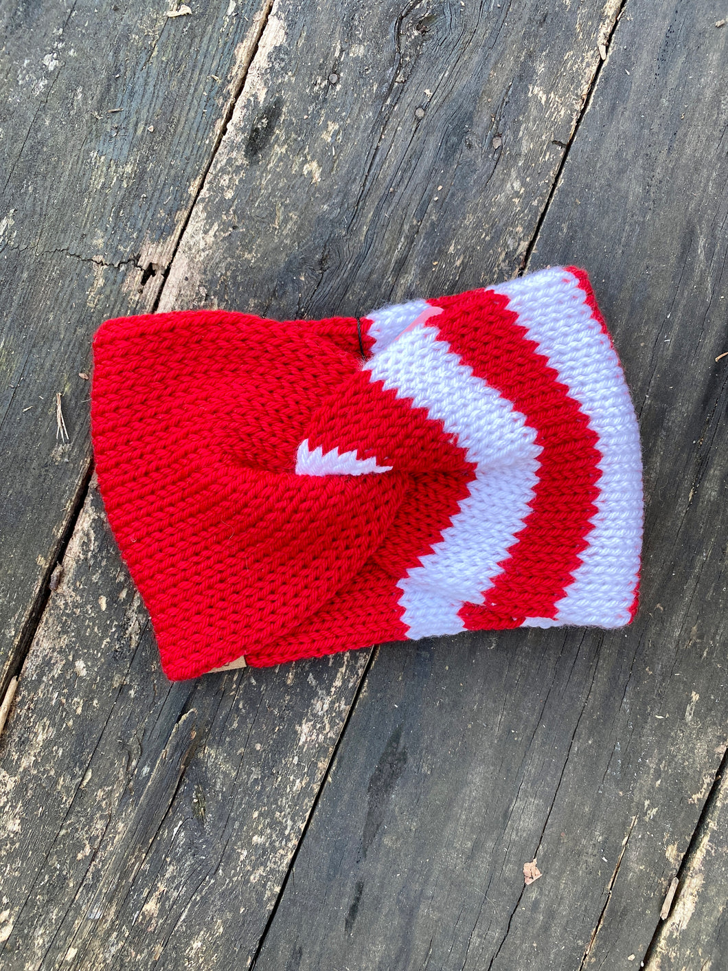 Christmas festive peppermint earwarmer cozy acrylic gifts cute hygge warm stunning slow fashion