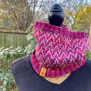 The Find Your Way Cowl hand knit women's luxury neck warmer 100% merino wool
