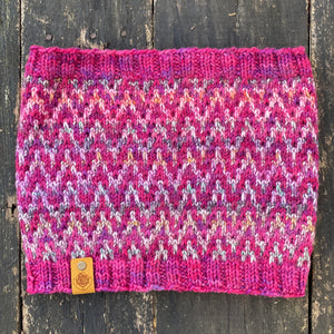 The Find Your Way Cowl hand knit women's luxury neck warmer 100% merino wool