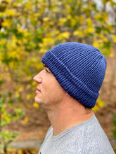 Load image into Gallery viewer, Man beanie fitted cozy handsome knit hat acrylic cap

