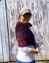 Load image into Gallery viewer, Luxury hand knit 100% merino wool stylish shrug cowl accessory spring fall winter designer
