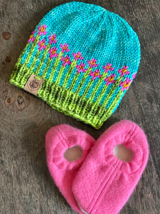 Luxury baby infant beanie knit hat cashmere bootie set baby shower gift new mom cute