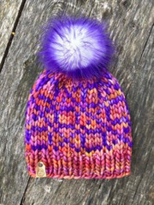 The XOXO Beanie knit hat PATTERN
