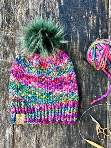 The Cleeve Beanie knit hat PATTERN